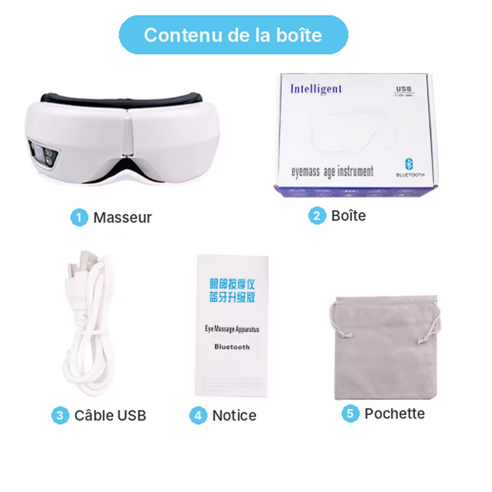 Masseur yeux chauffant intelligent