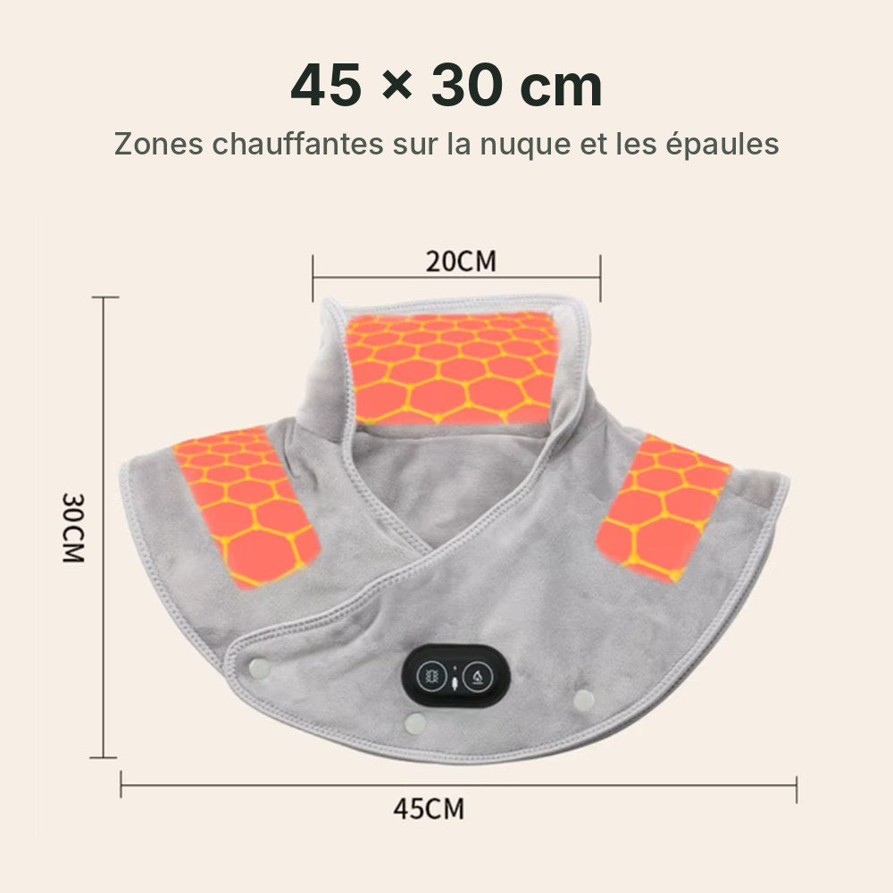 Châle chauffant nuque et épaules XL