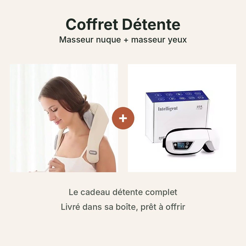 Coffret Détente : masseur nuque + masseur yeux